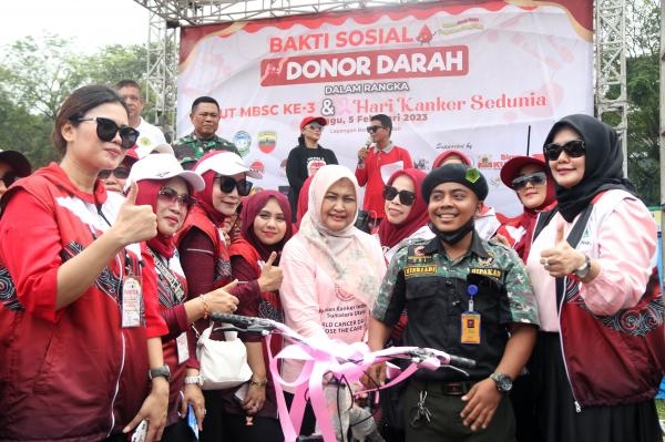 Nawal Lubis Apresiasi MBSC Kampanyekan Peduli Kanker